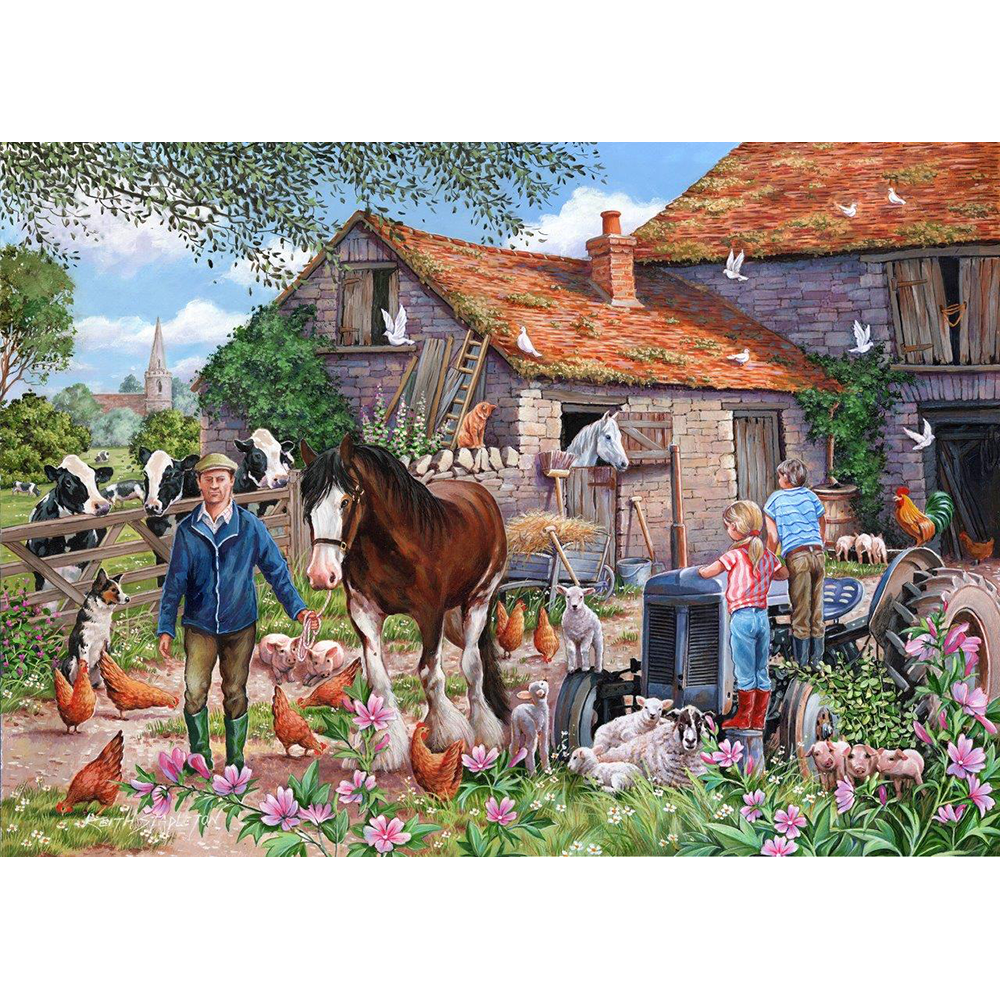 HOP - MacDonalds Farm - BIG 500 Piece Jigsaw Puzzle