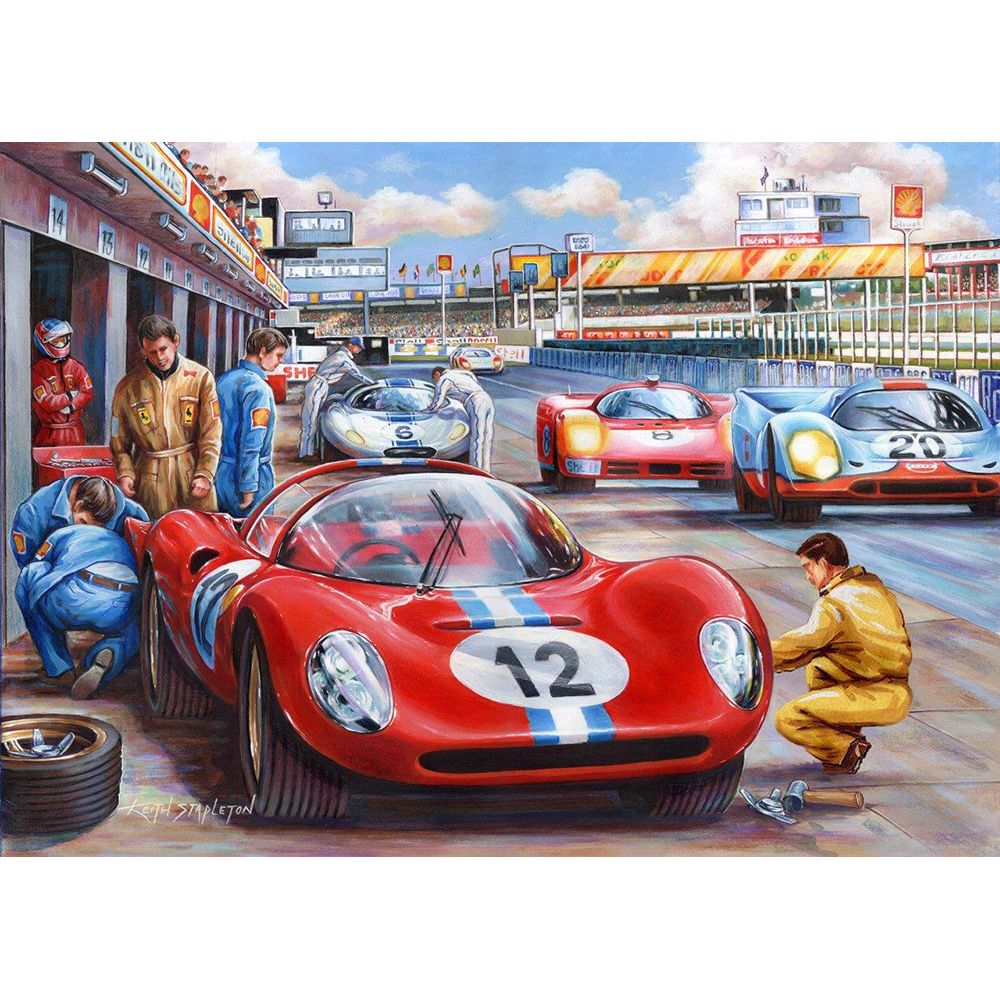 HOP - Pit Stop - BIG 500 Piece Jigsaw Puzzle