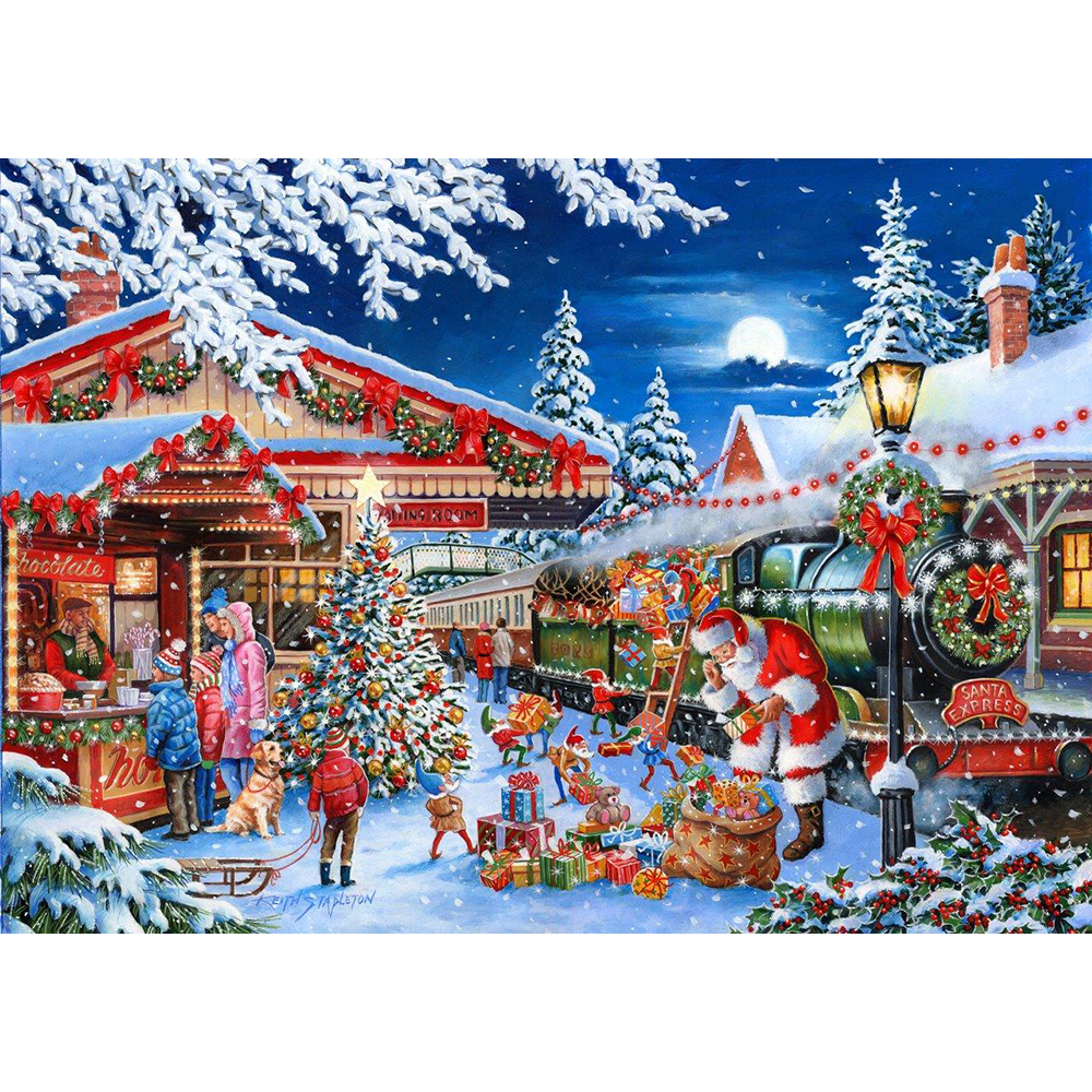 Santa's Express – 1000 Piece Jigsaw Puzzle (HOP)