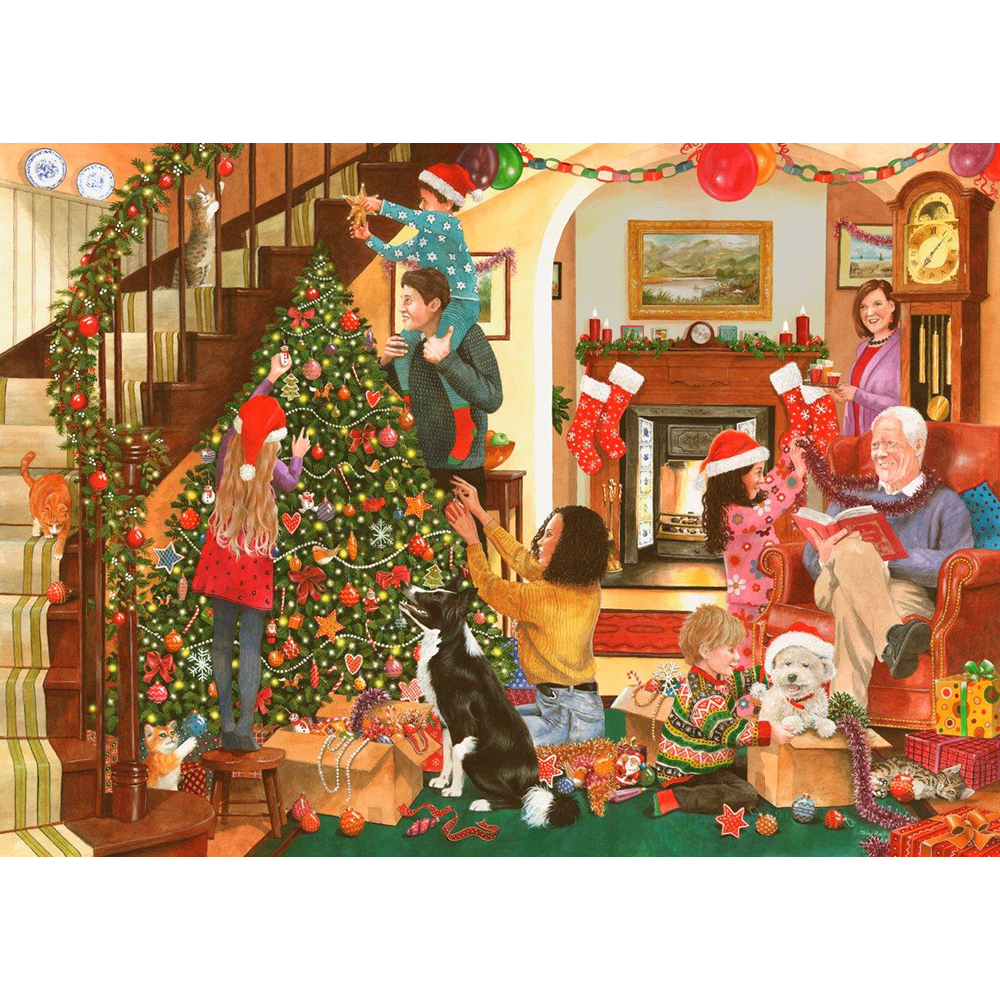 Decorating The Tree – 500 XL Piece Jigsaw Puzzle (HOP)
