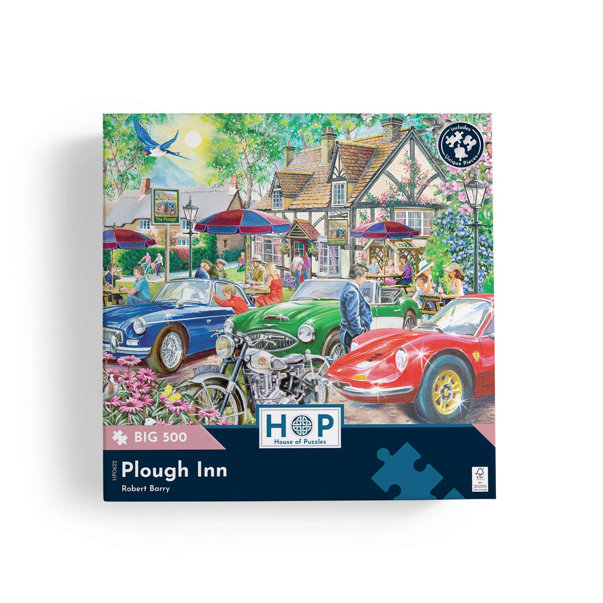 Box, straight on: Plough Inn by Robert Barry - 500 XL Piece Jigsaw Puzzle (House of Puzzles)