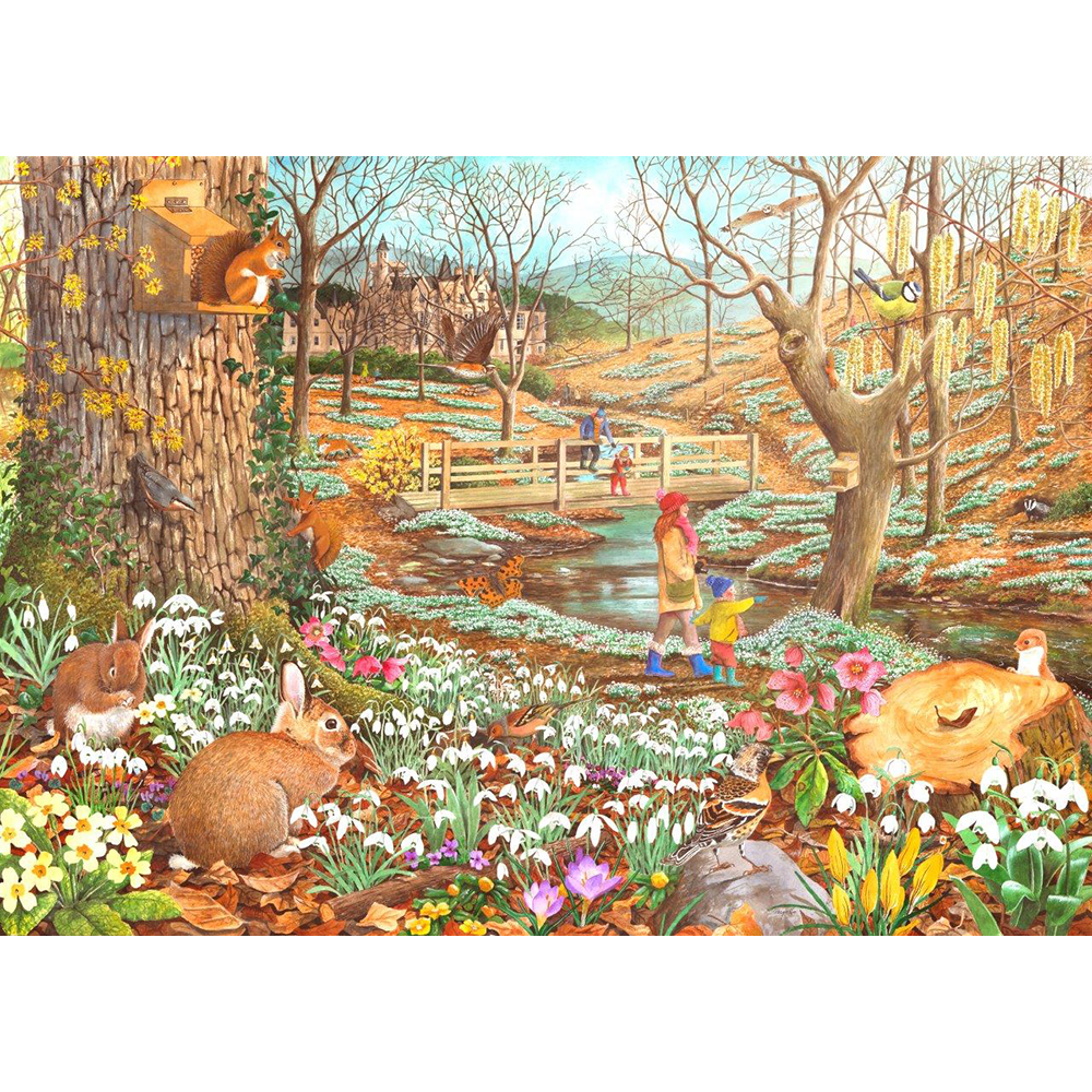 Snowdrop Walk – 500 XL Piece Jigsaw Puzzle (HOP)