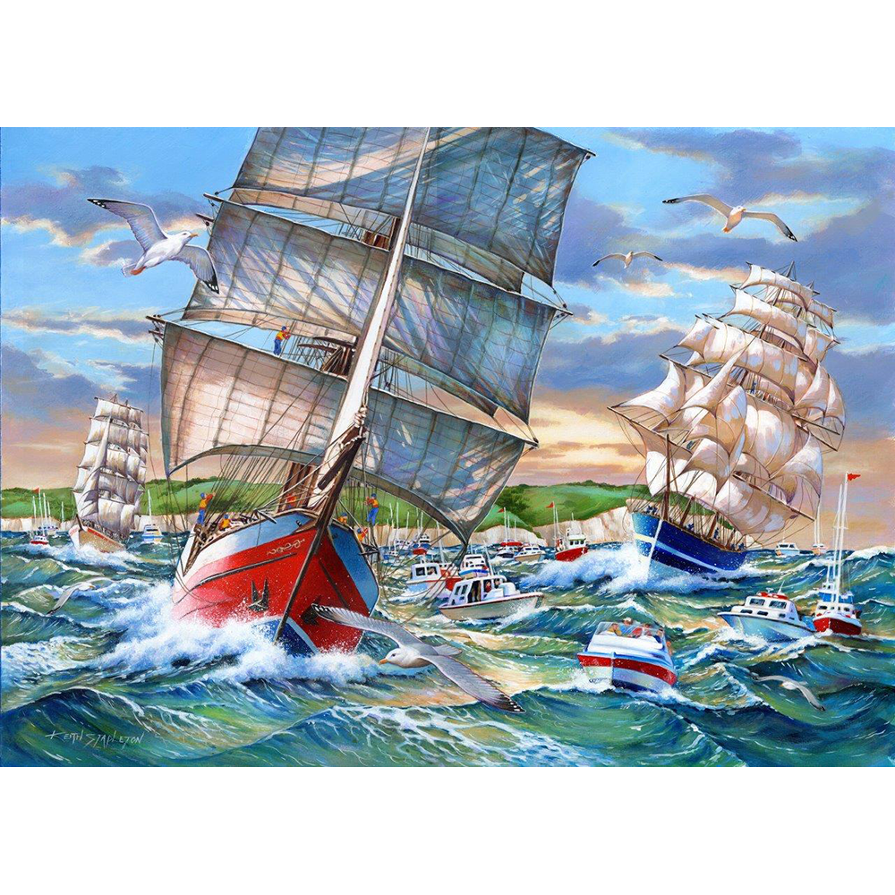 HOP - Tall Ships - 1000 Piece Jigsaw Puzzle