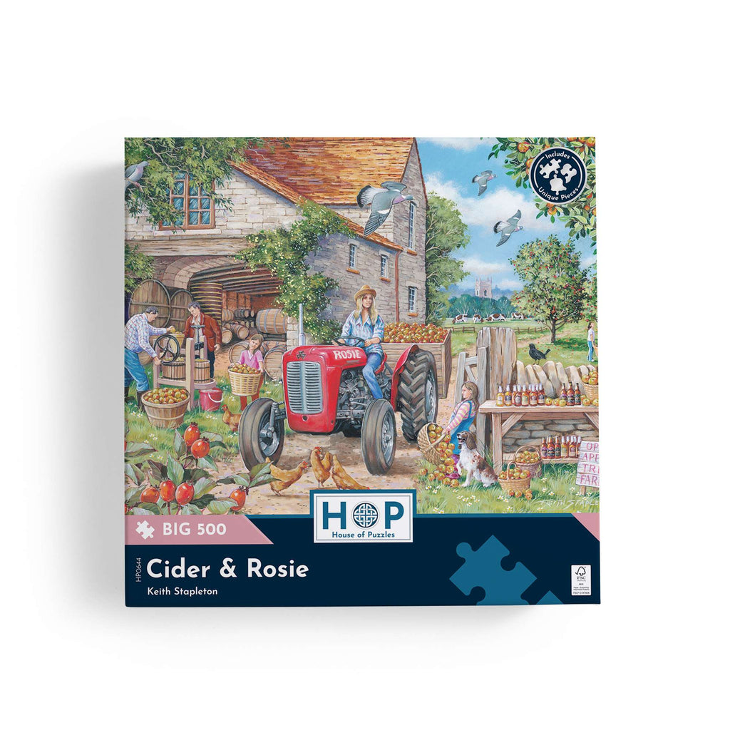 Box, straight on: Cider & Rosie – 500 Piece Jigsaw Puzzle (House of Puzzles)
