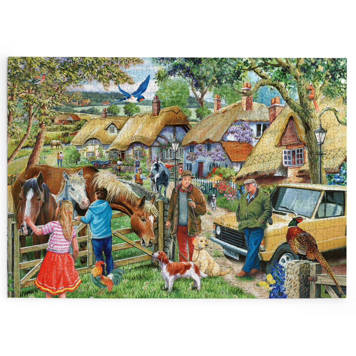 Made up: Horses & Hounds – 500 XL Piece Jigsaw Puzzle (House of Puzzles)