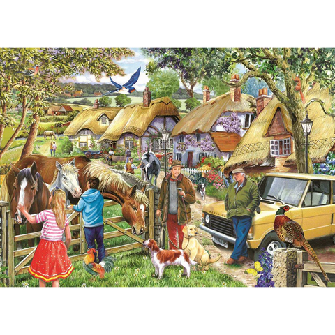 Horses & Hounds – 500 XL Piece Jigsaw Puzzle (HOP)