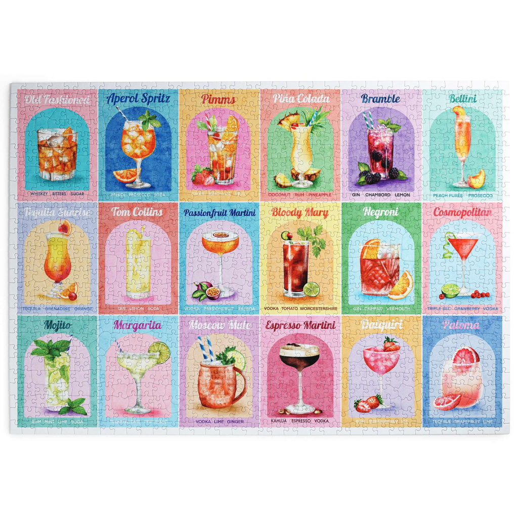 Made up: Colourful Cocktails – 1000 Piece Jigsaw Puzzle (House of Puzzles)