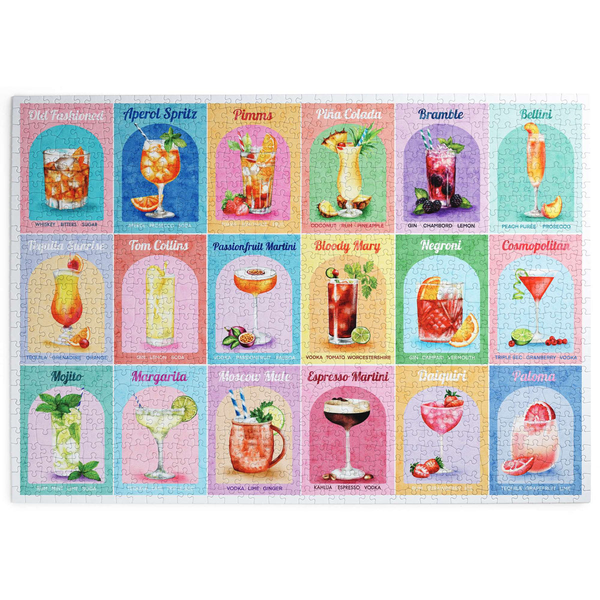 Made up: Colourful Cocktails – 1000 Piece Jigsaw Puzzle (House of Puzzles)