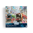 Box, straight on: Checking the Line – 1000 Piece Jigsaw Puzzle (House of Puzzles)