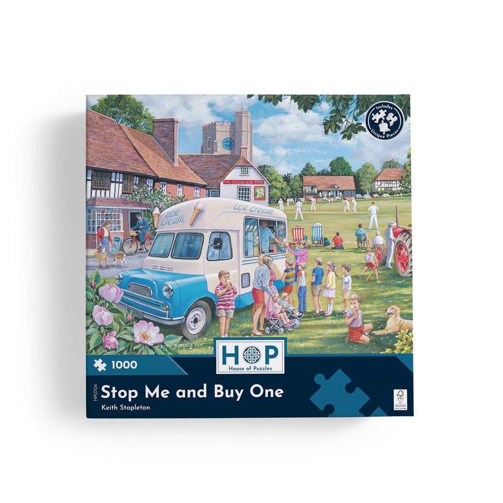 Box, straight on: Stop Me and Buy One – 1000 Piece Jigsaw Puzzle (House of Puzzles)