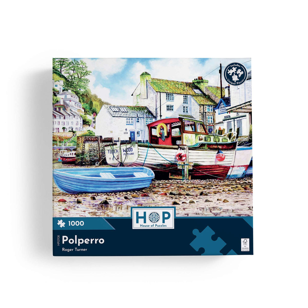 Box, straight on: Polperro – 1000 Piece Jigsaw Puzzle (House of Puzzles)