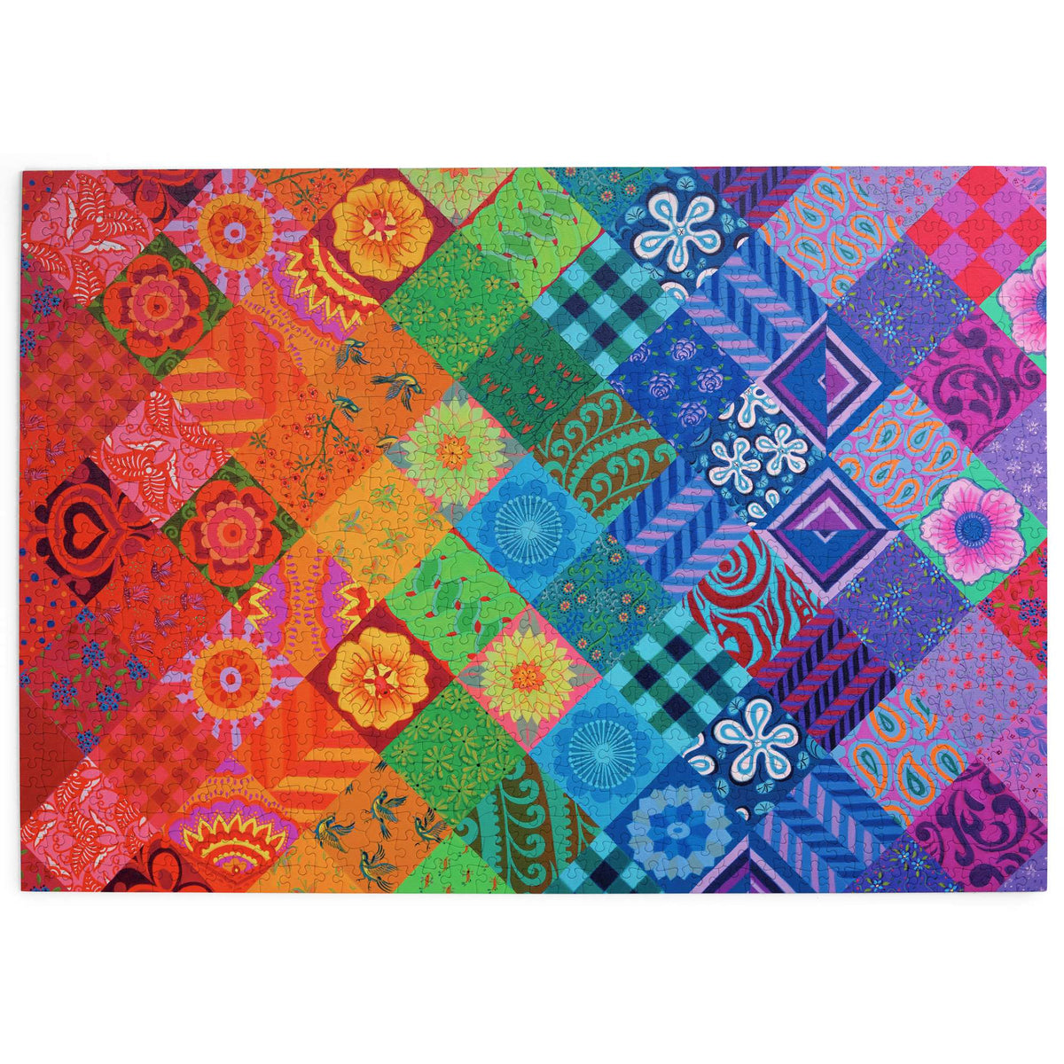 Made up: Patchwork Rainbow – 1000 Piece Jigsaw Puzzle (House of Puzzles)