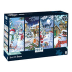 Box, turned right: Let It Snow – 4 x 500 Piece Jigsaw Puzzle (House of Puzzles)