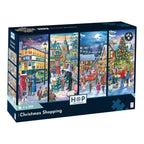 Box, turned right: Christmas Shopping – 4 x 500 Piece Jigsaw Puzzle (House of Puzzles)