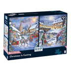 Box, turned right: Christmas Is Coming – 2 x 500 XL Piece Jigsaw Puzzle (House of Puzzles)