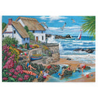 Made up: Seaspray Cottages – 500 XL Piece Jigsaw Puzzle (House of Puzzles)
