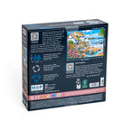 Box back: Seaspray Cottages – 500 XL Piece Jigsaw Puzzle (House of Puzzles)