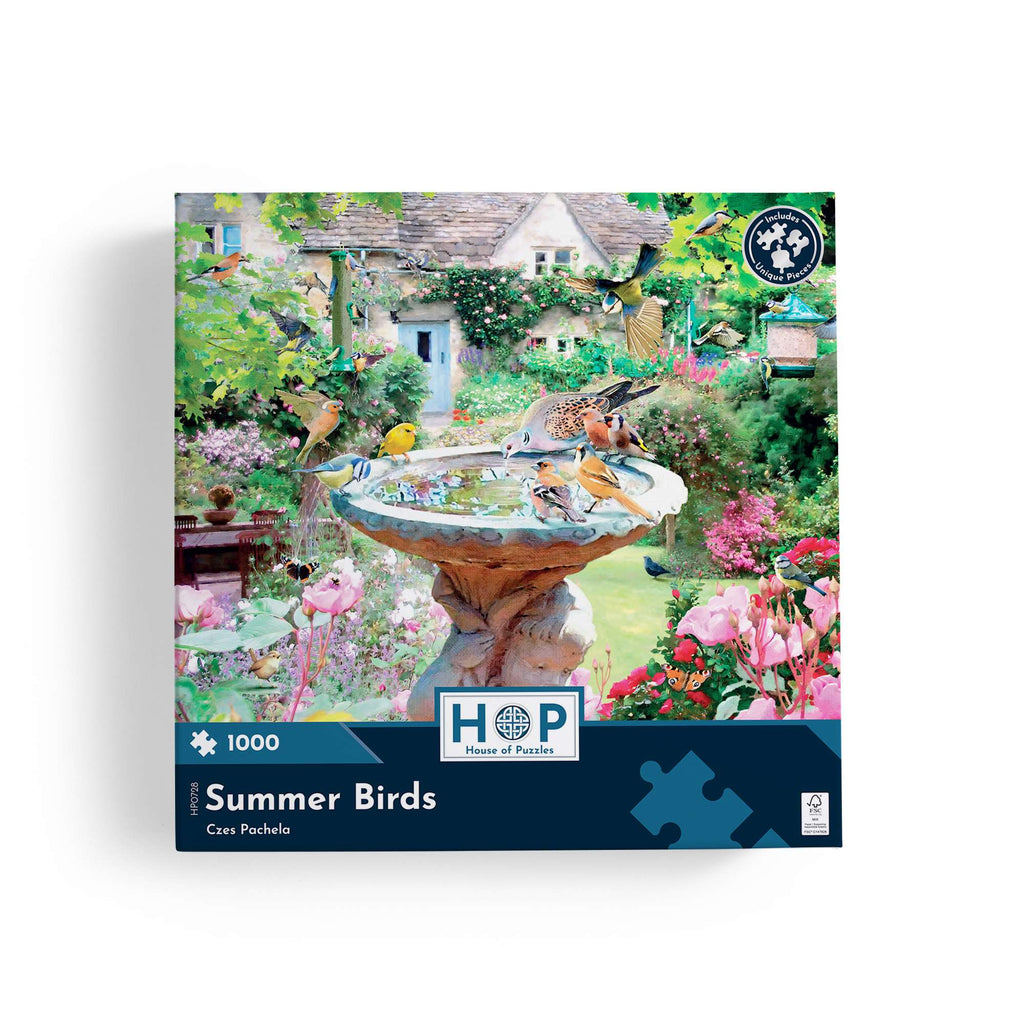 Box, straight on: Summer Birds – 1000 Piece Jigsaw Puzzle (House of Puzzles)