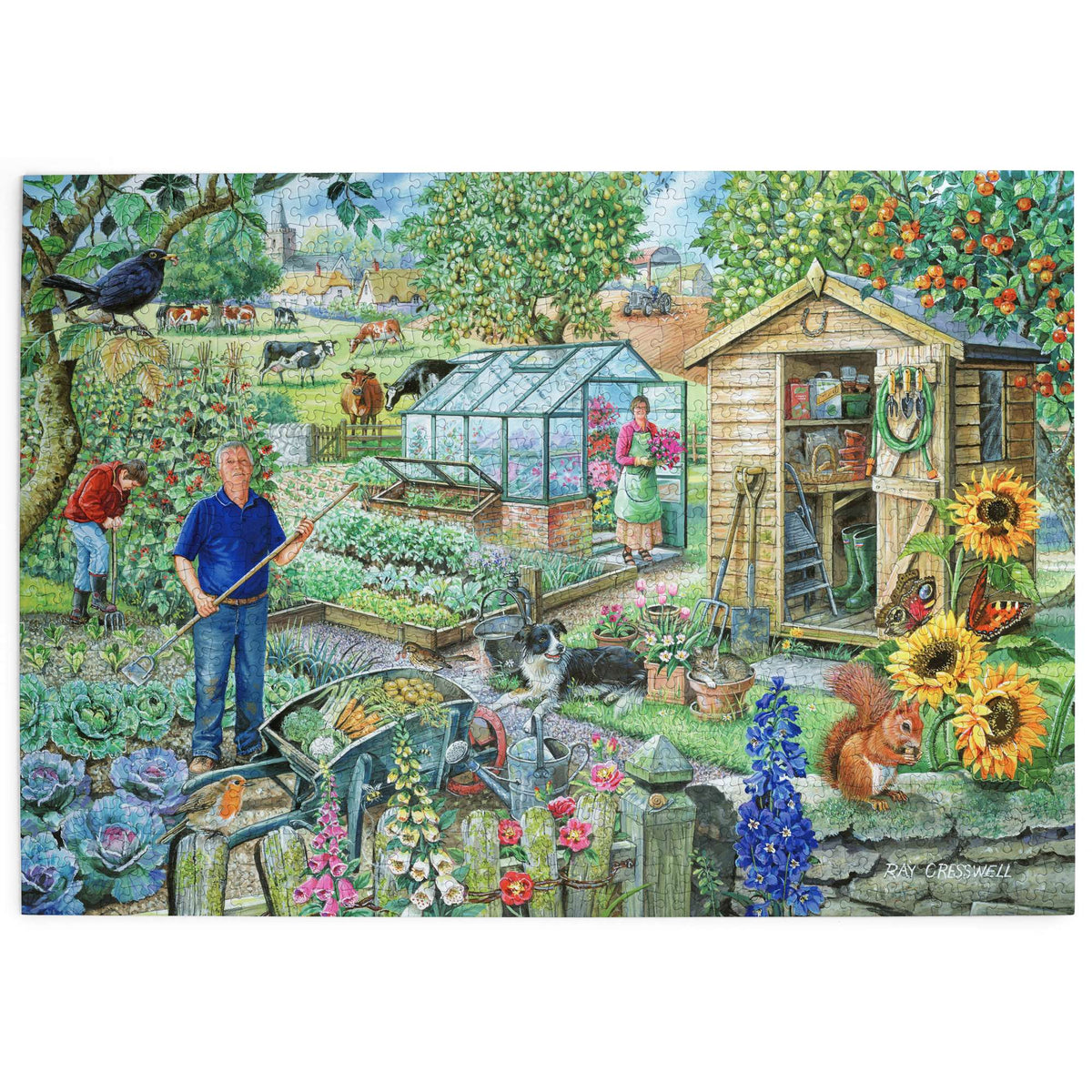 Made up: At The Allotment – 1000 Piece Jigsaw Puzzle (House of Puzzles)