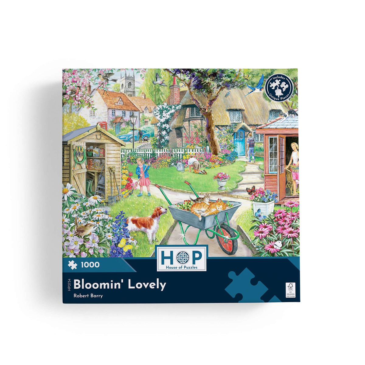 Box, straight on: Bloomin' Lovely – 1000 Piece Jigsaw Puzzle (House of Puzzles)