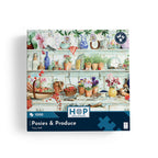 Box, straight on: Posies & Produce – 1000 Piece Jigsaw Puzzle (House of Puzzles)