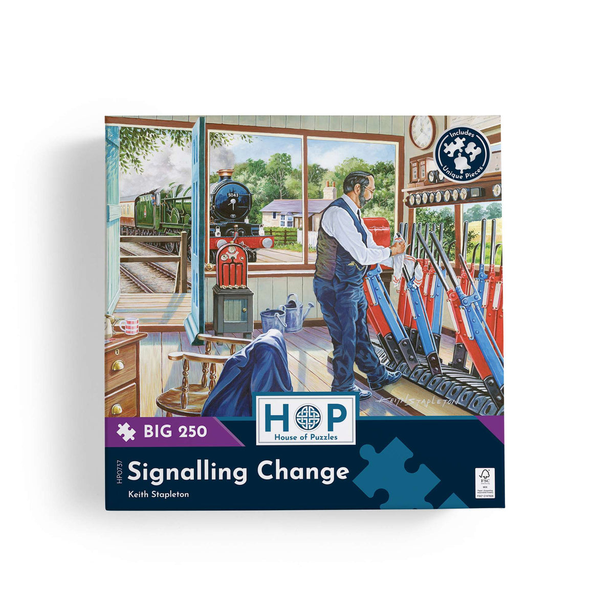 Box, straight on: Signalling Change – 250 Piece Jigsaw Puzzle (House of Puzzles)