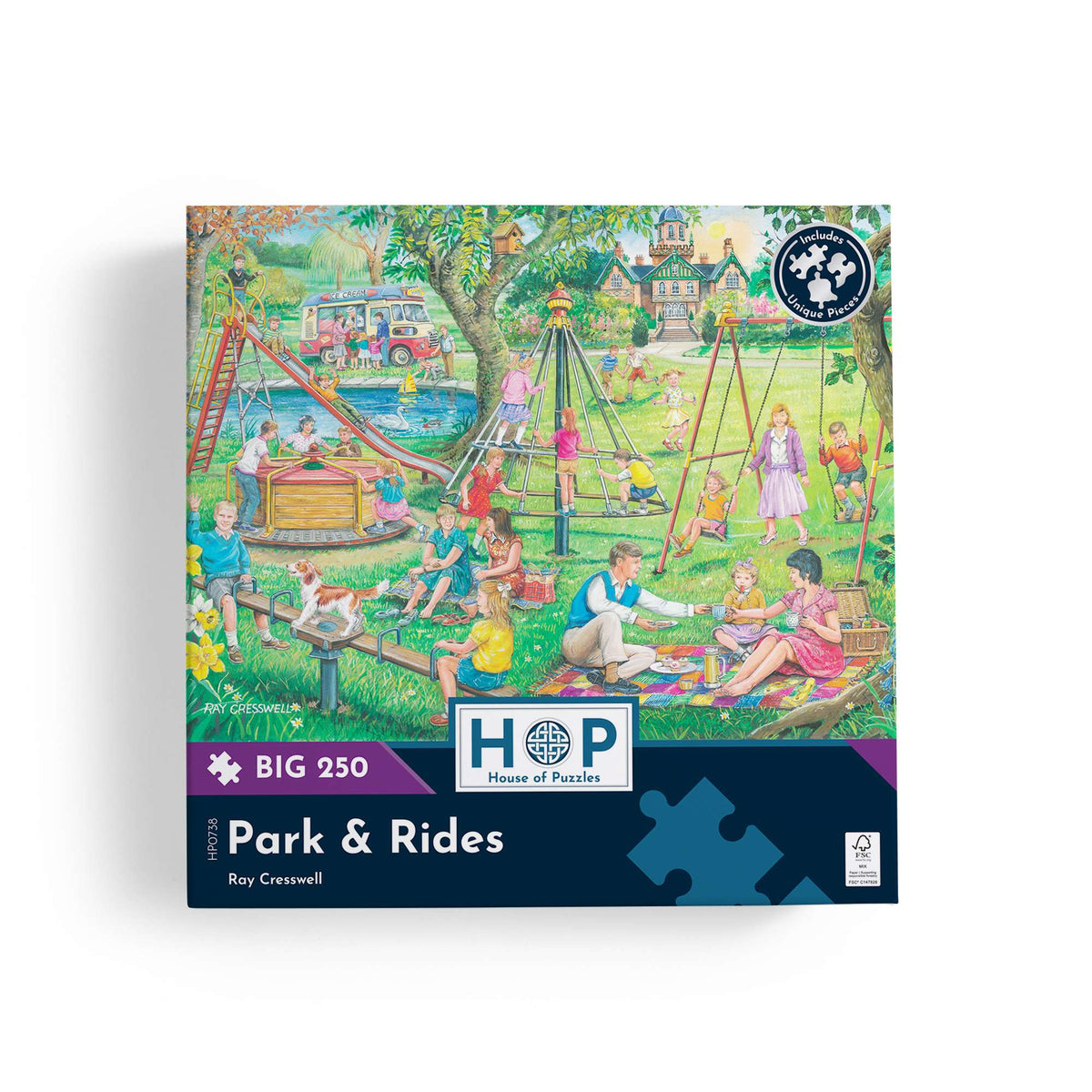 Box, straight on: Park & Rides – 250 Piece Jigsaw Puzzle (House of Puzzles)