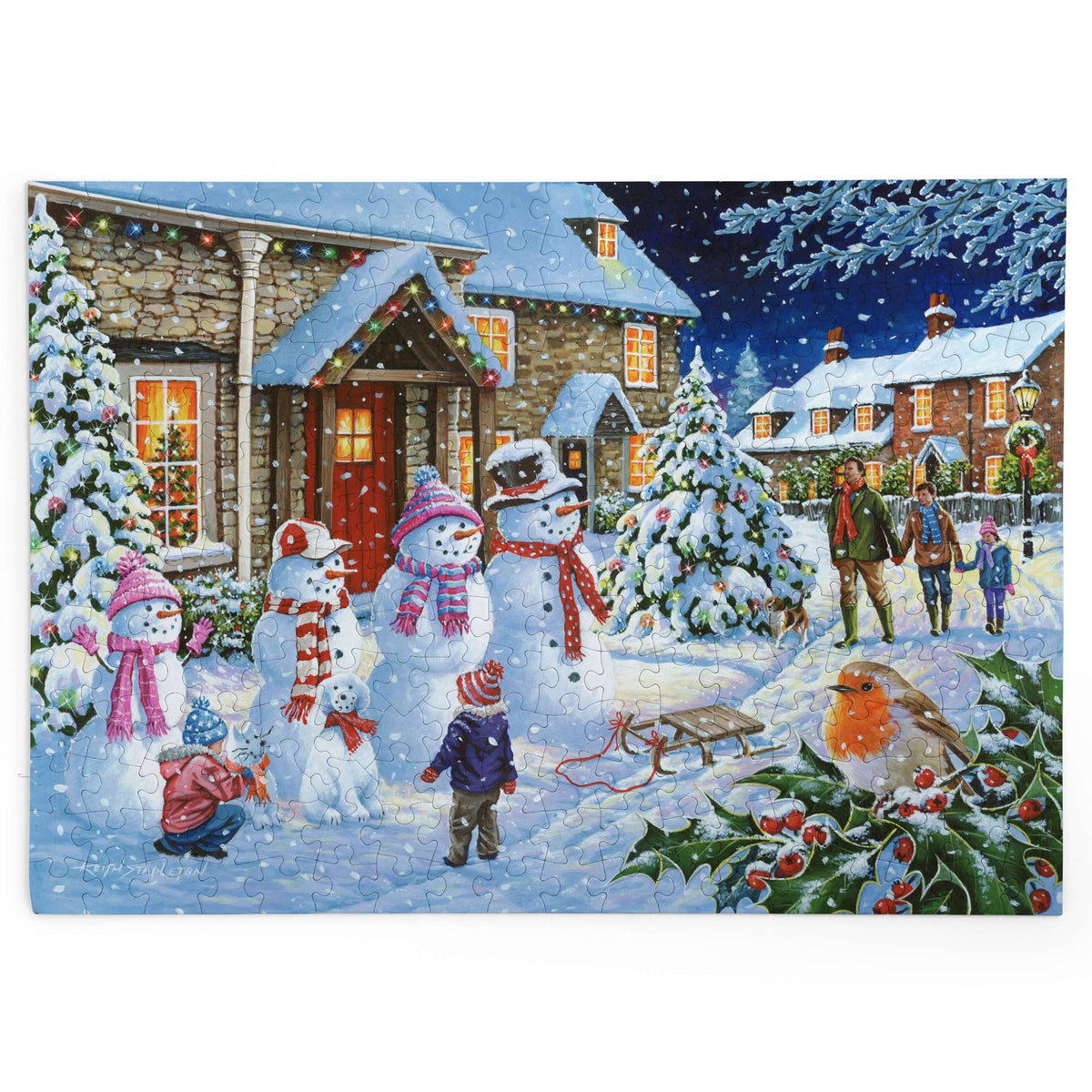 Made up: Snow Family – 250 Piece Jigsaw Puzzle (House of Puzzles)