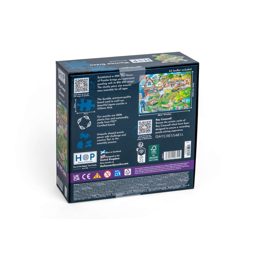 Box back: Wartime Green – 250 Piece Jigsaw Puzzle (House of Puzzles)