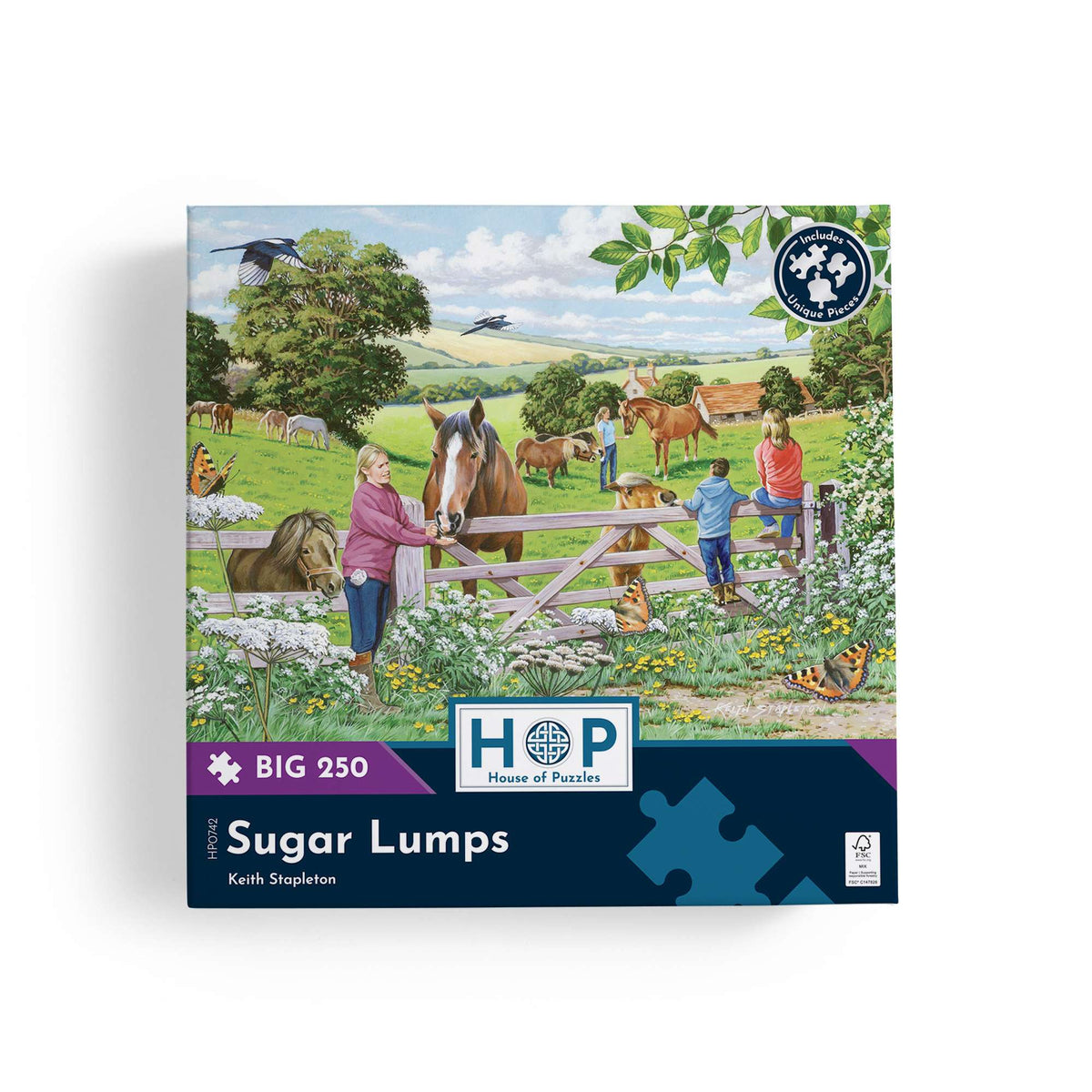 Box, straight on: Sugar Lumps – 250 Piece Jigsaw Puzzle (House of Puzzles)