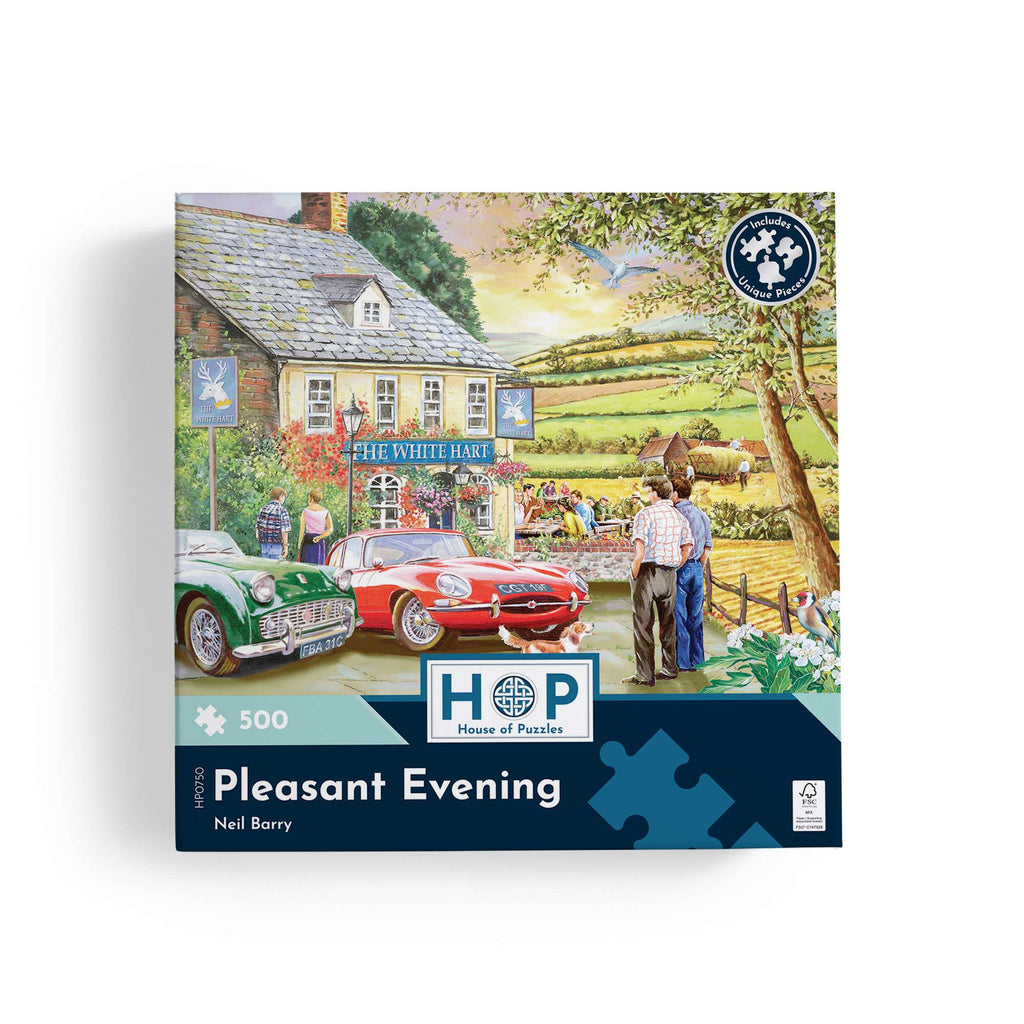 Box, straight on: Pleasant Evening – 500 Piece Jigsaw Puzzle (House of Puzzles)
