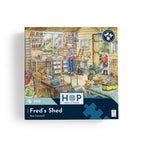 Box, straight on: Fred's Shed – 500 Piece Jigsaw Puzzle (House of Puzzles)