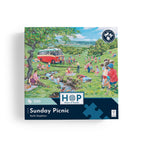 Box, straight on: Sunday Picnic – 500 Piece Jigsaw Puzzle (House of Puzzles)