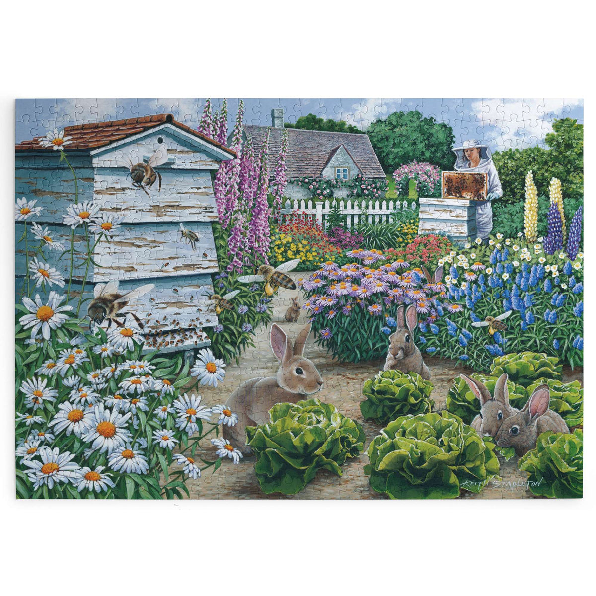 Made up: Honey Bunnies – 500 Piece Jigsaw Puzzle (House of Puzzles)