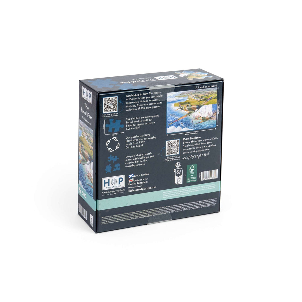 Box back: The Final Few – 500 Piece Jigsaw Puzzle (House of Puzzles)
