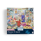 Box, straight on: Pennies To Spend – 500 XL Piece Jigsaw Puzzle (House of Puzzles)