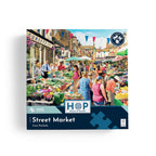 Box, straight on: Street Market – 500 Piece Jigsaw Puzzle (House of Puzzles)