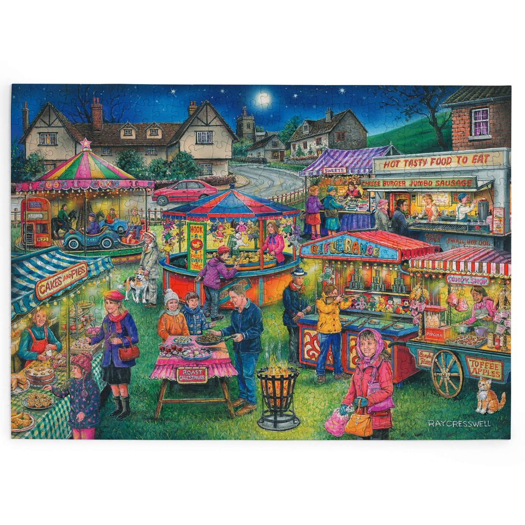 Made up: Village Fayre – 500 XL Piece Jigsaw Puzzle (House of Puzzles)