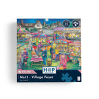 Box, straight on: Village Fayre – 500 XL Piece Jigsaw Puzzle (House of Puzzles)