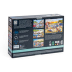 Box back: Days At The Dock – 4 x 500 Piece Jigsaw Puzzle (House of Puzzles)