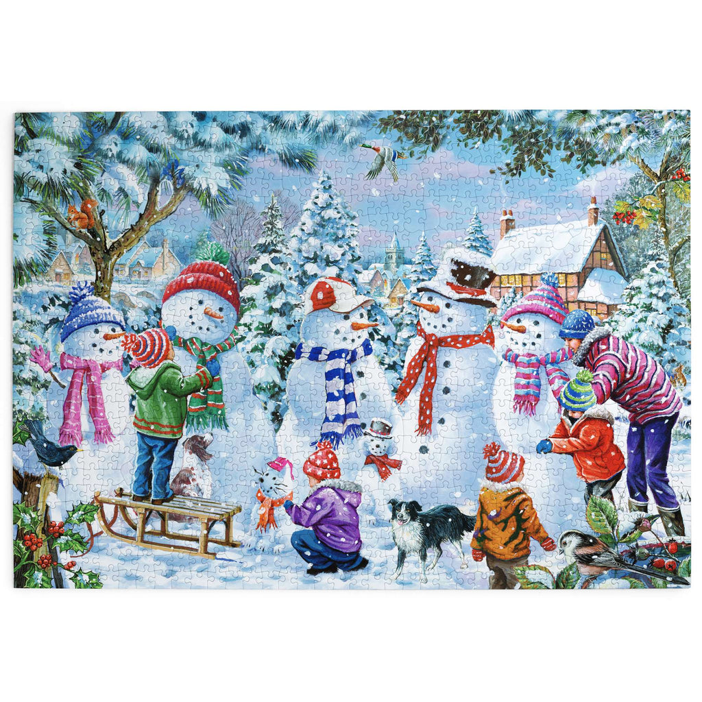 Made up: Seven Silly Snowmen by Barry Hall – 1000 Piece Jigsaw Puzzle (House of Puzzles)