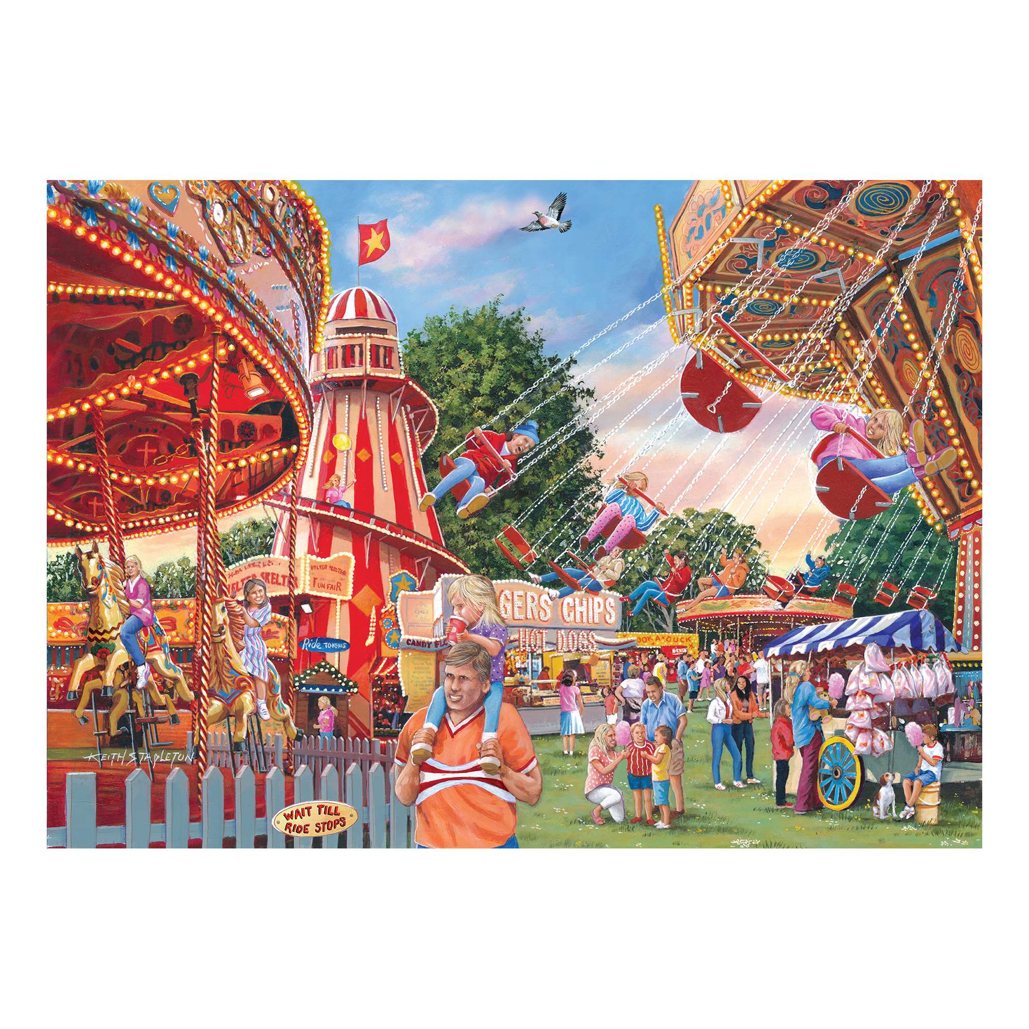 No. 28 - Fun at the Fair by Keith Stapleton – 1000 Piece Jigsaw Puzzle (Gibsons)