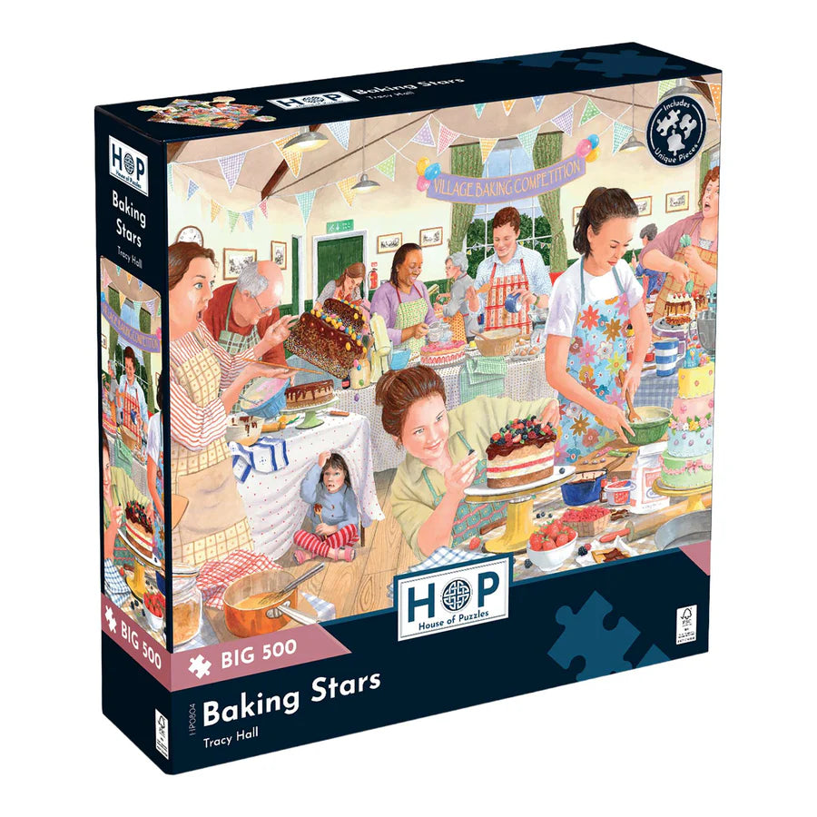 Baking Stars by Tracy Hall - 500 Piece Jigsaw Puzzle (House of Puzzles)