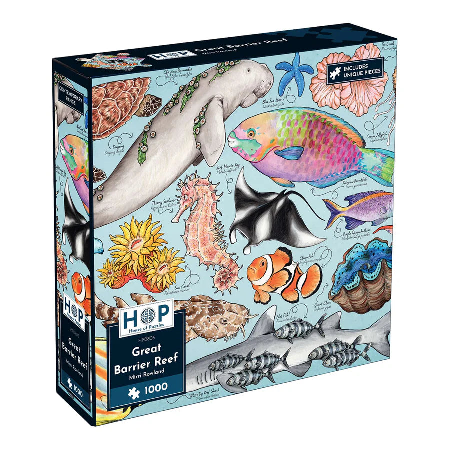 Great Barrier Reef by Mirri Rowland - 1000 Piece Jigsaw Puzzle (House of Puzzles)