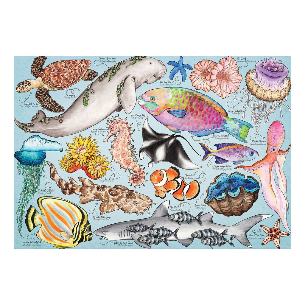 Artwork: Great Barrier Reef by Mirri Rowland - 1000 Piece Jigsaw Puzzle (House of Puzzles)
