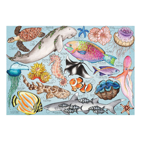 Artwork: Great Barrier Reef by Mirri Rowland - 1000 Piece Jigsaw Puzzle (House of Puzzles)