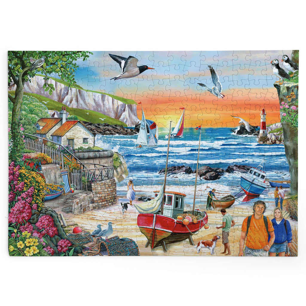 Made up: Seaside Sunset by Robert Barry - Big 250 Piece Jigsaw Puzzle (House of Puzzles)