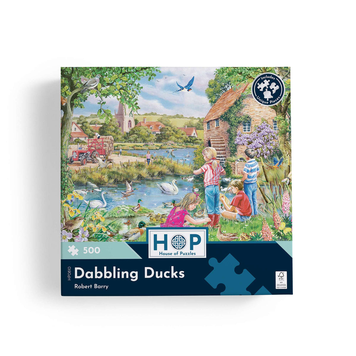Box, straight on: Dabbling Ducks by Robert Barry - 500 Piece Jigsaw Puzzle (House of Puzzles)