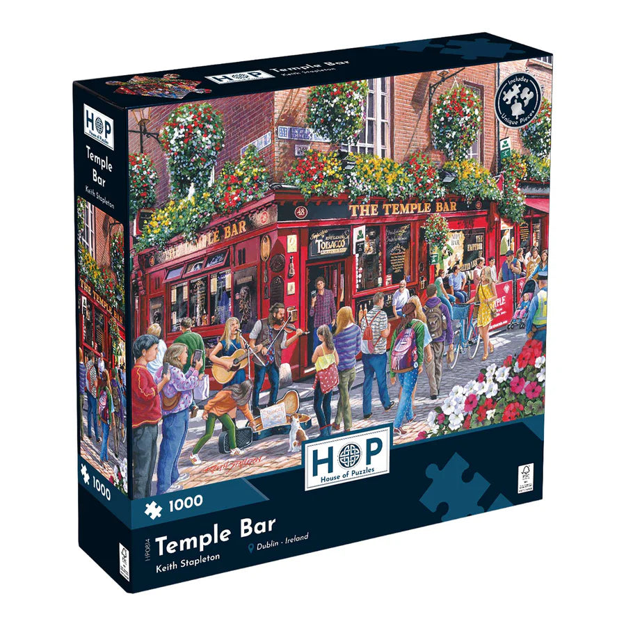 Temple Bar by Keith Stapleton - 1000 Piece Jigsaw Puzzle (House of Puzzles)