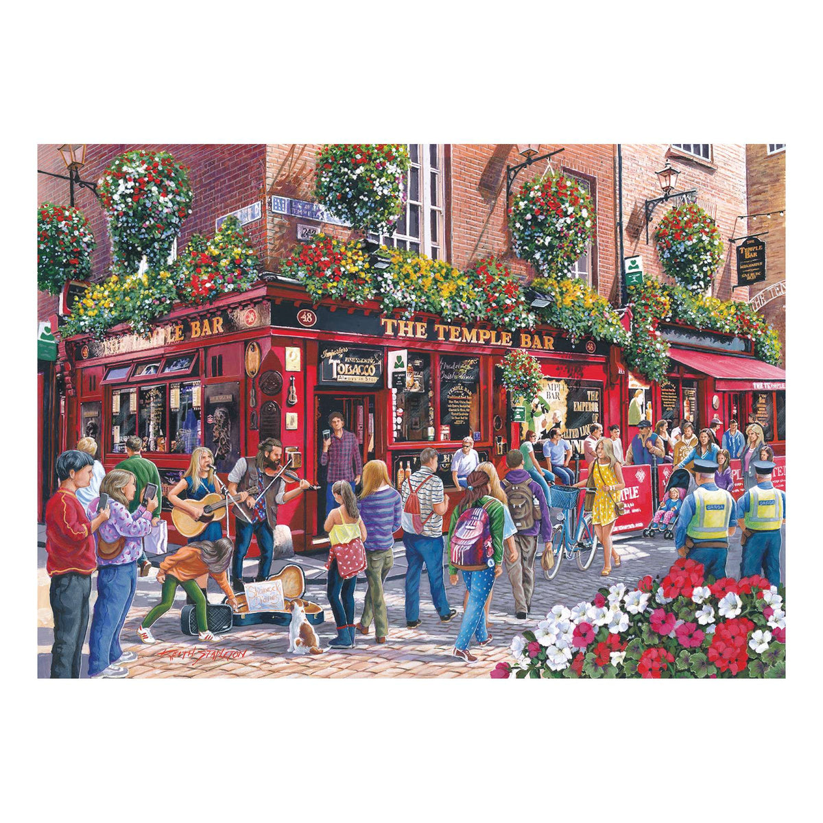 Artwork: Temple Bar by Keith Stapleton - 1000 Piece Jigsaw Puzzle (House of Puzzles)